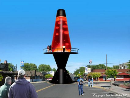 La più grande Lava Lamp al Mondo mai realizzata