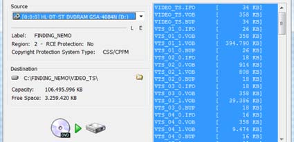 DVD Decrypter Encoding Rip Software