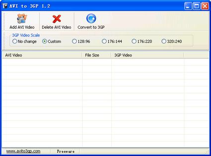 Convertitore freeware AVI to 3GP