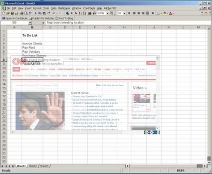 Lavorare e Navigare con un browser trasparente