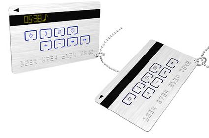 Carta di credito come lettore di Mp3