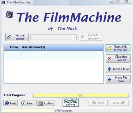 The FilmMachine converte gli AVI direttamente in DVD