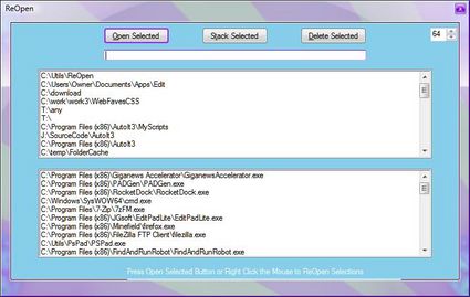 Riaprire con un click cartelle e programmi chiusi recentemente