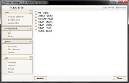 Rimuovere driver del PC obsoleti e orfani in maniera professionale Driver Sweeper Rimuovere driver del PC obsoleti e orfani in maniera professionale Driver Sweeper