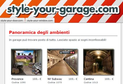 Personalizza la porta del tuo garage con un click