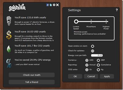Risparmiare soldi ed energia, riducendo l'utilizzo della CPU
