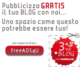 Sponsorizza GRATIS il tuo blog con FreeADS4U di 3SulBlog.com