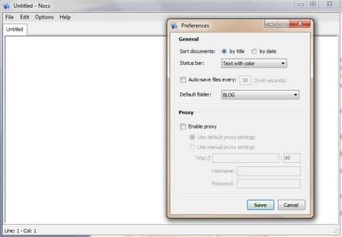 NOCS: Editor di testo che si sincronizza onc Google Documenti