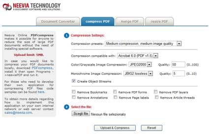 Comprimere pdf online