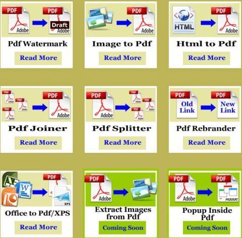 Operazioni File PDF Online