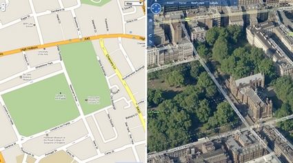 Google Maps: ecco dual map, cartina stradale + veduta aerea Google Maps: ecco dual map, cartina stradale + veduta aerea