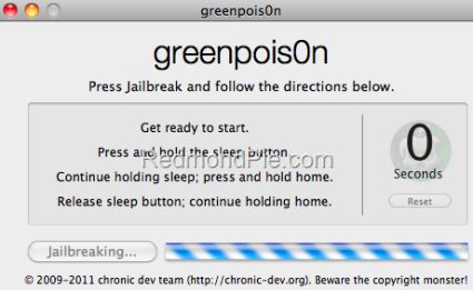 Jailbreak iOS 4.2.1 per iPhone 4,3GS, iPod Touch 2G,3G,4G e iPad con greenpois0n [GUIDA WIN E MAC]