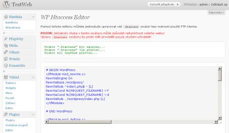 Modificare il file .htaccess direttamente dalla Dashboard di WordPress